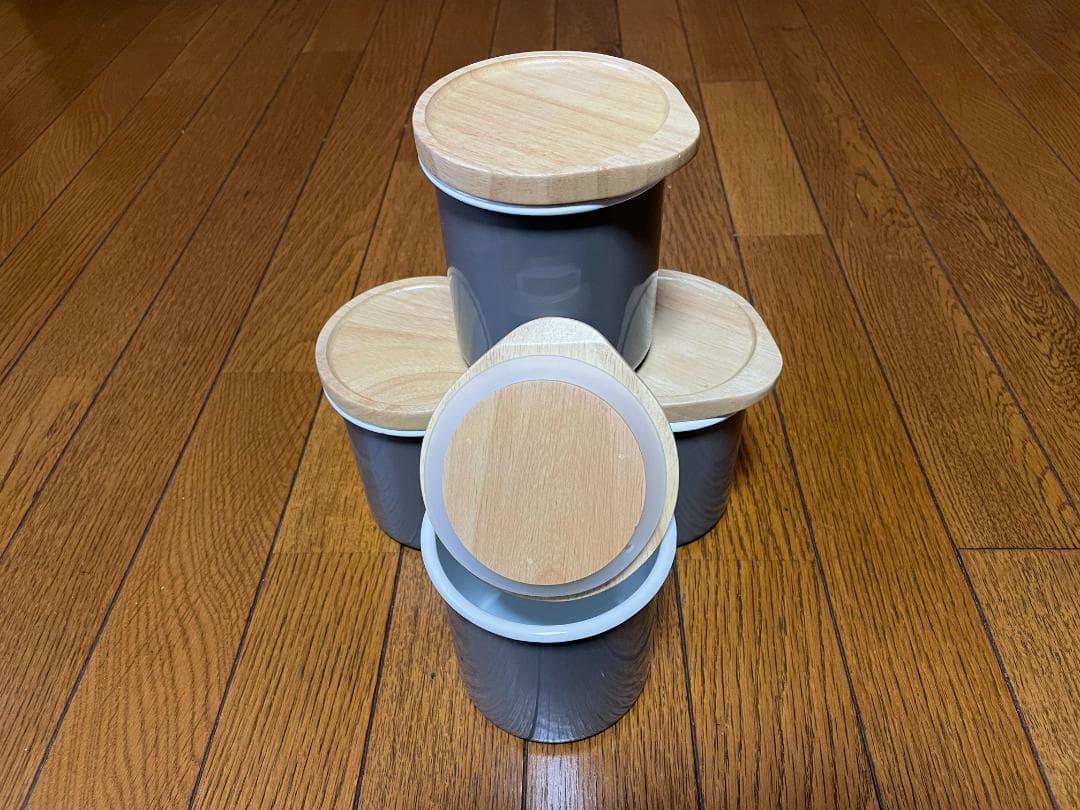 キャニスター ホーロー製 600ml Alaw The Canister