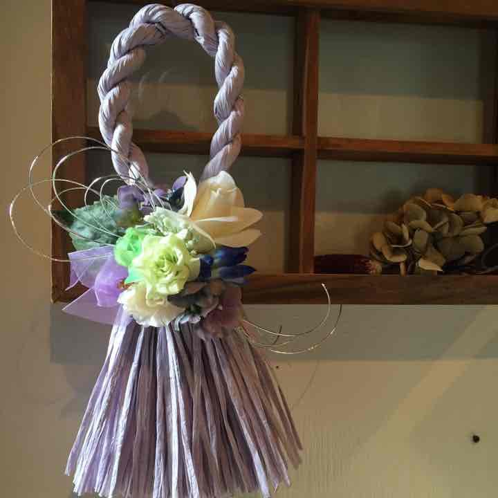 out メロン様 ナチュラル モダン ✧ 2016 カラー しめ縄リース