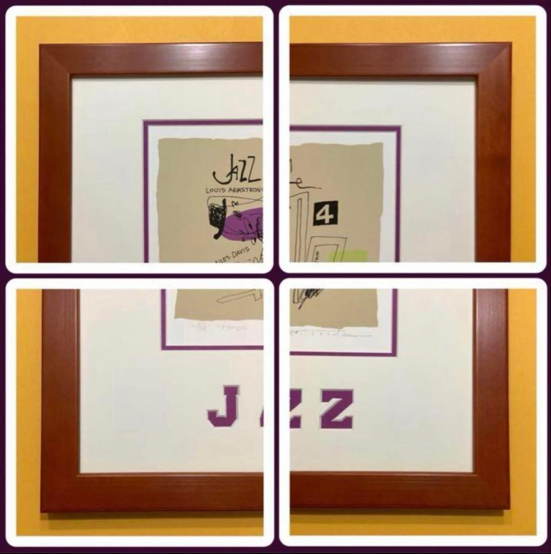 絵画・額縁・版画・津田耕・Trumpet・シルクスクリーン・美術品・インテリア