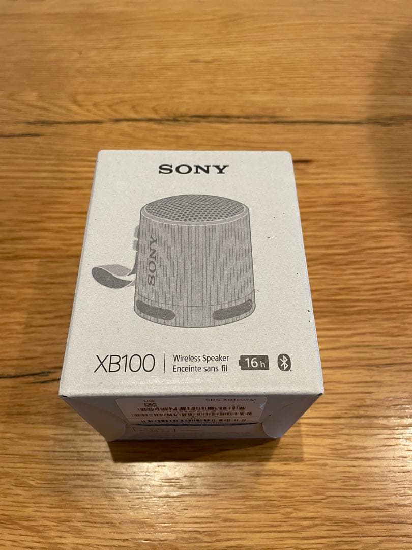 新品・未使用　ソニー ワイヤレススピーカー SRS-XB100 グレー
