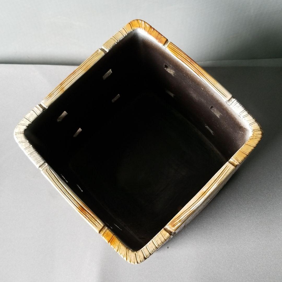 値下げしました⤵信楽焼 マガジンラック 白 高さ３０cm