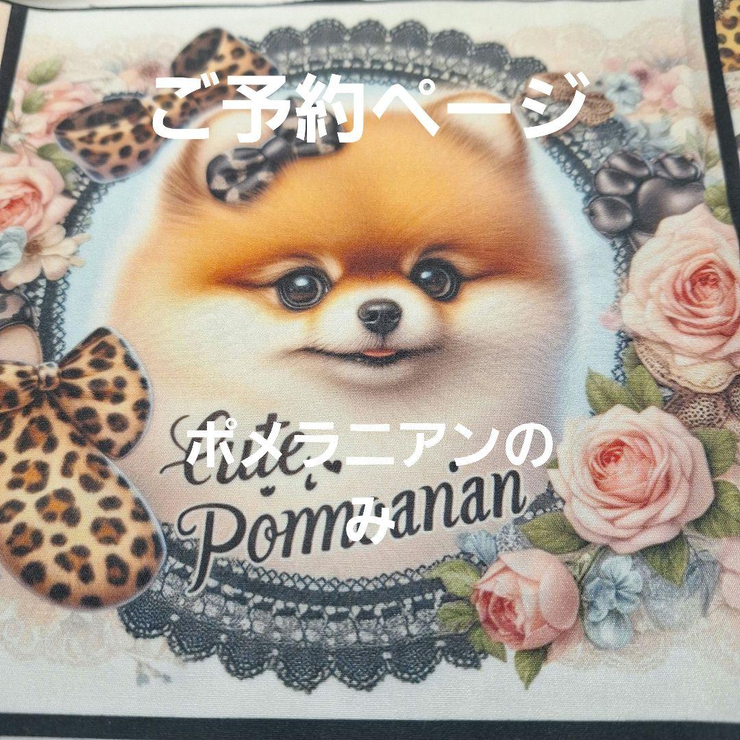 可愛いポメラニアンワイルドなポメラニアンパネル生地　ハンドメイド