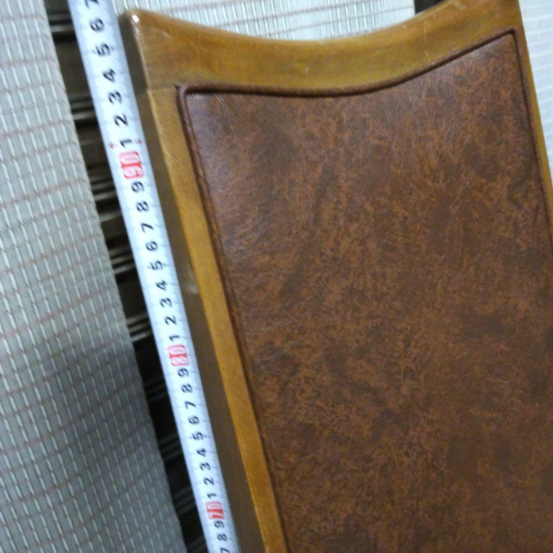 本日特価！【豪華革張りレトロ チェアB 現状品】