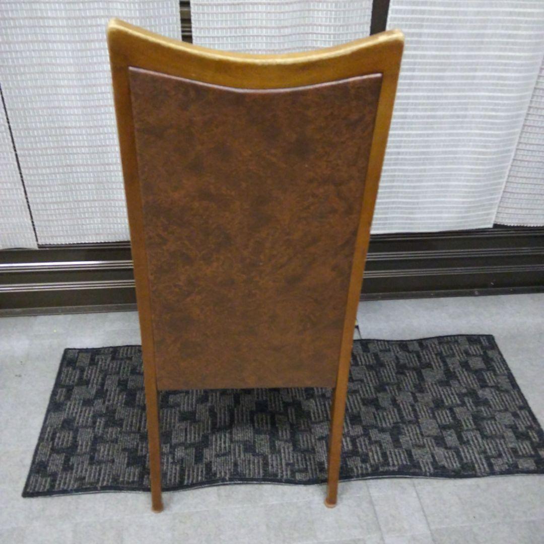 本日特価！【豪華革張りレトロ チェアB 現状品】