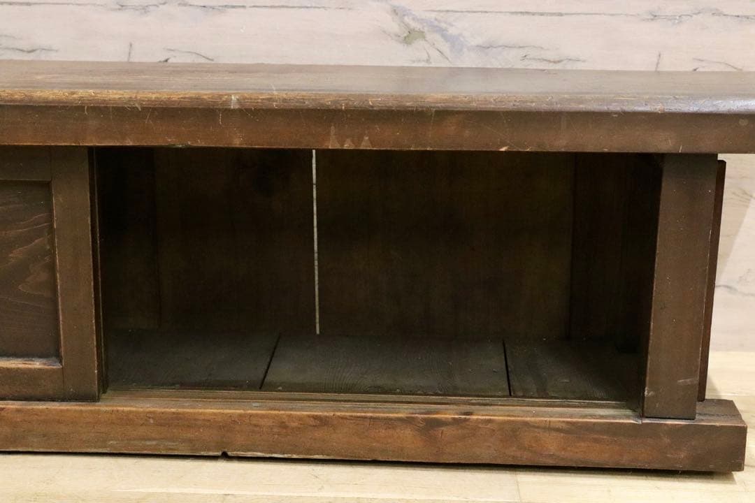 GMHS557○和製ヴィンテージ 置床 サイドボード ローボード 飾り台 和室