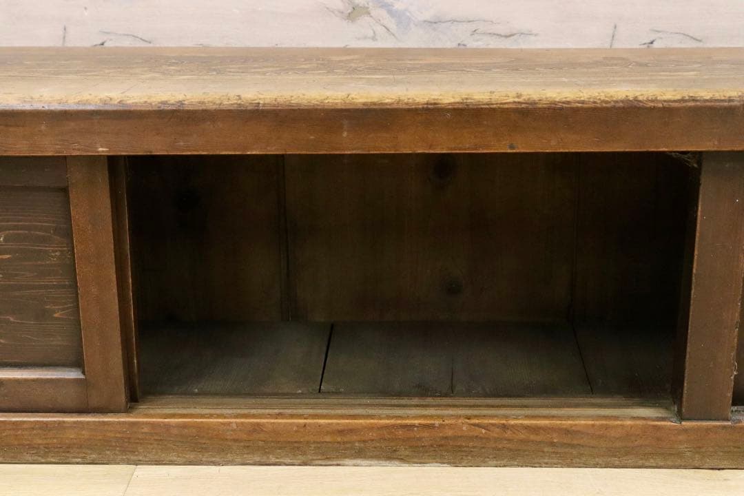 GMHS557○和製ヴィンテージ 置床 サイドボード ローボード 飾り台 和室