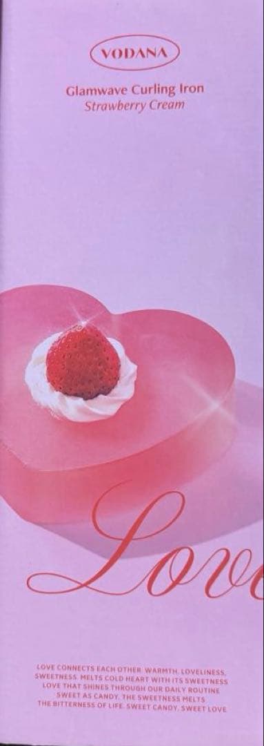 お値下げしました！VODANA ウェーブアイロン 36mm ストロベリークリーム