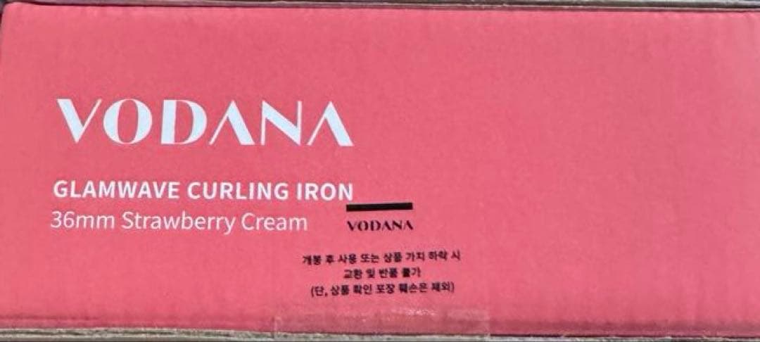 お値下げしました！VODANA ウェーブアイロン 36mm ストロベリークリーム