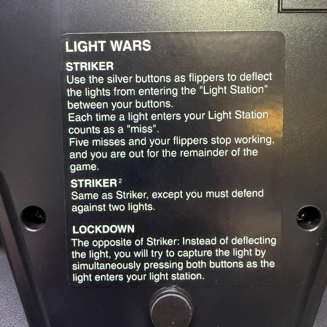 ◉Og1003 未使用保管品 ライトウォーズ 電子対戦ゲーム レトロゲーム