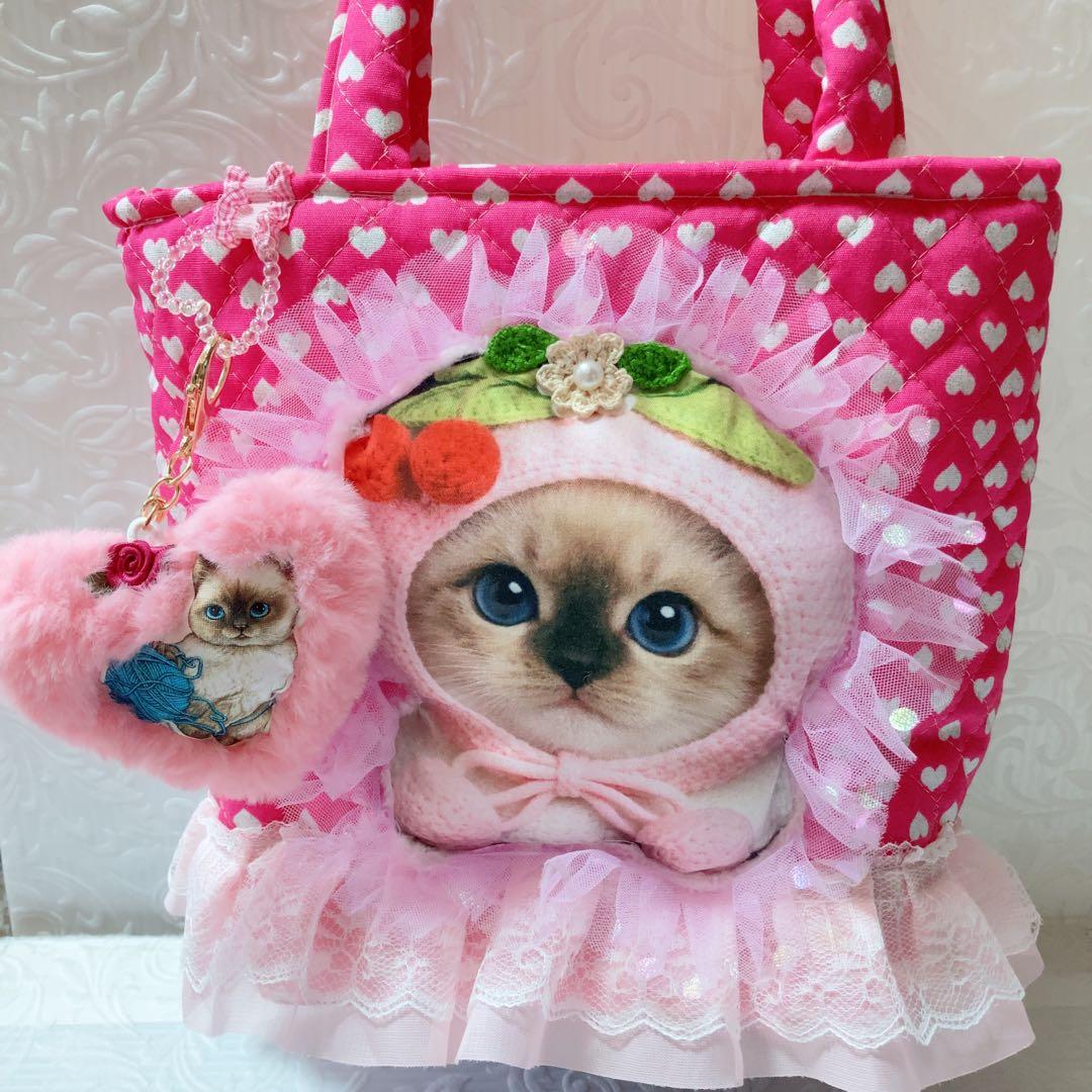 ゆきそら様2点おまとめ　新柄キジトラ猫ちゃんサコシュ　コヤンイサムチョン　お花柄