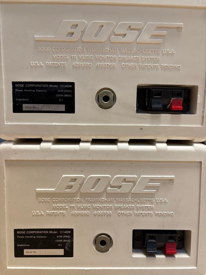 BOSE 111ADW スピーカー 2個セット ホワイト