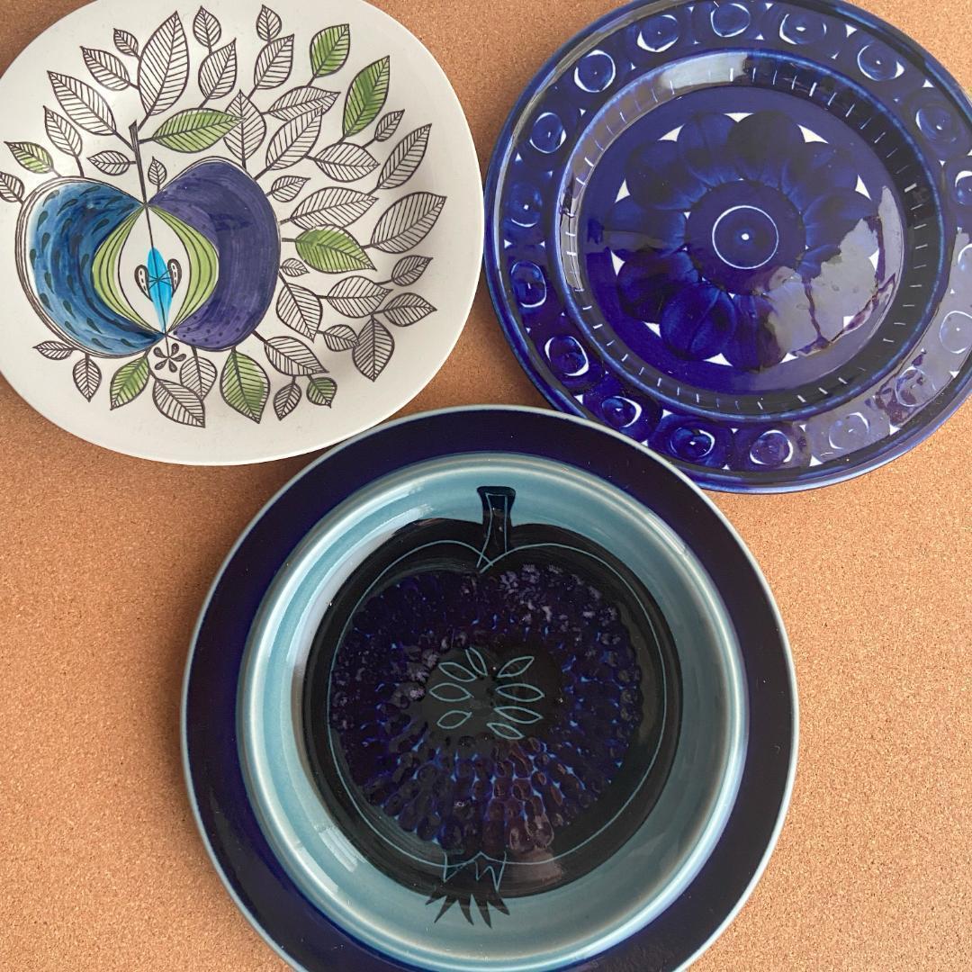 アラビア FRUCTUS フラクタス 青 ブルー Φ20 プレート 1枚 B