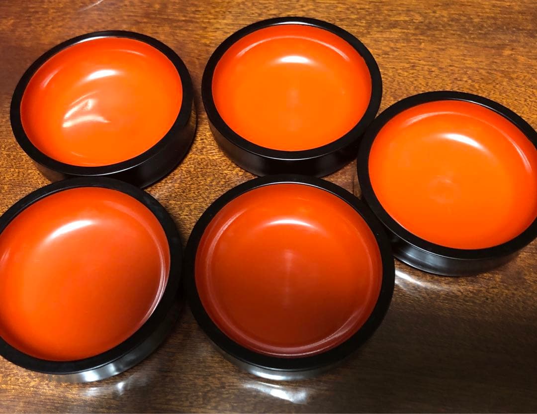 【未使用】寿司桶　醤油皿　5セット
