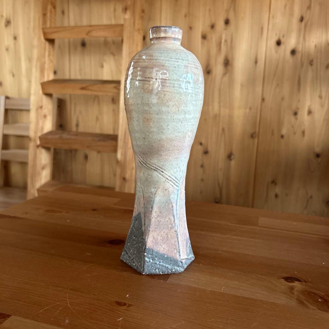 萩焼 花瓶 兼田昌尚 作家物 共箱付 花器 陶芸