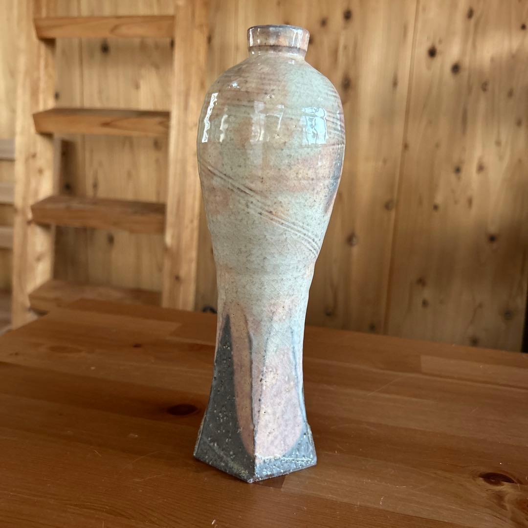 萩焼 花瓶 兼田昌尚 作家物 共箱付 花器 陶芸