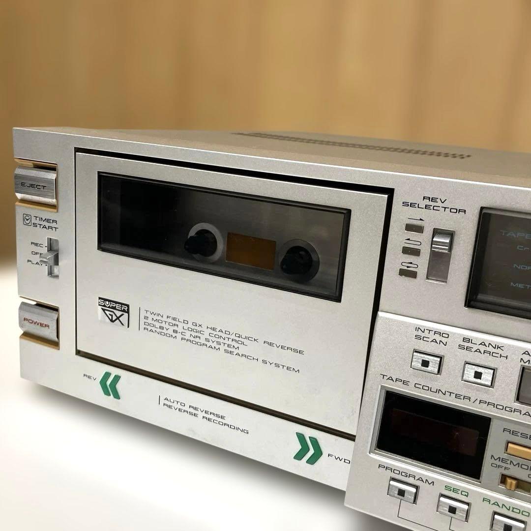 ESH022 アカイGX -F66RC オートリバースカセットデッキ【ジャンク】