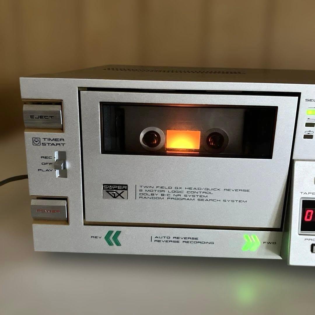 ESH022 アカイGX -F66RC オートリバースカセットデッキ【ジャンク】