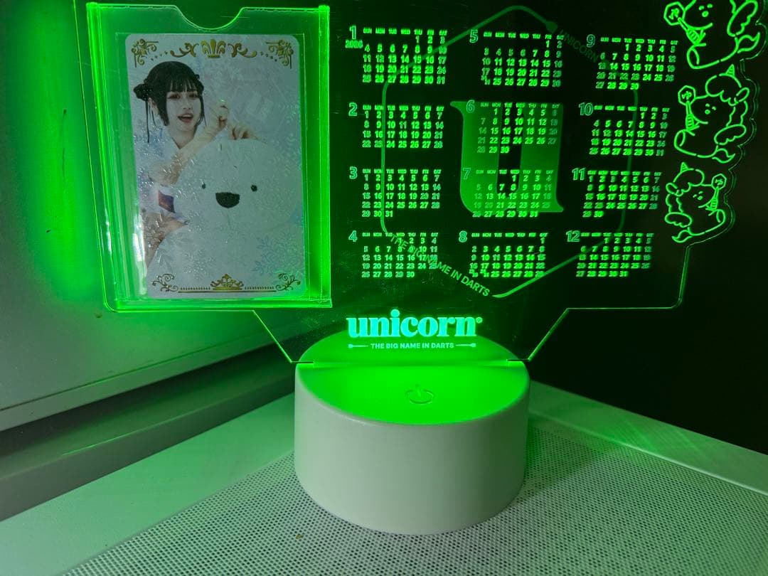 UNICON 文山雪華選手ライブカード　LEDアクリルスタンド カレンダー付き