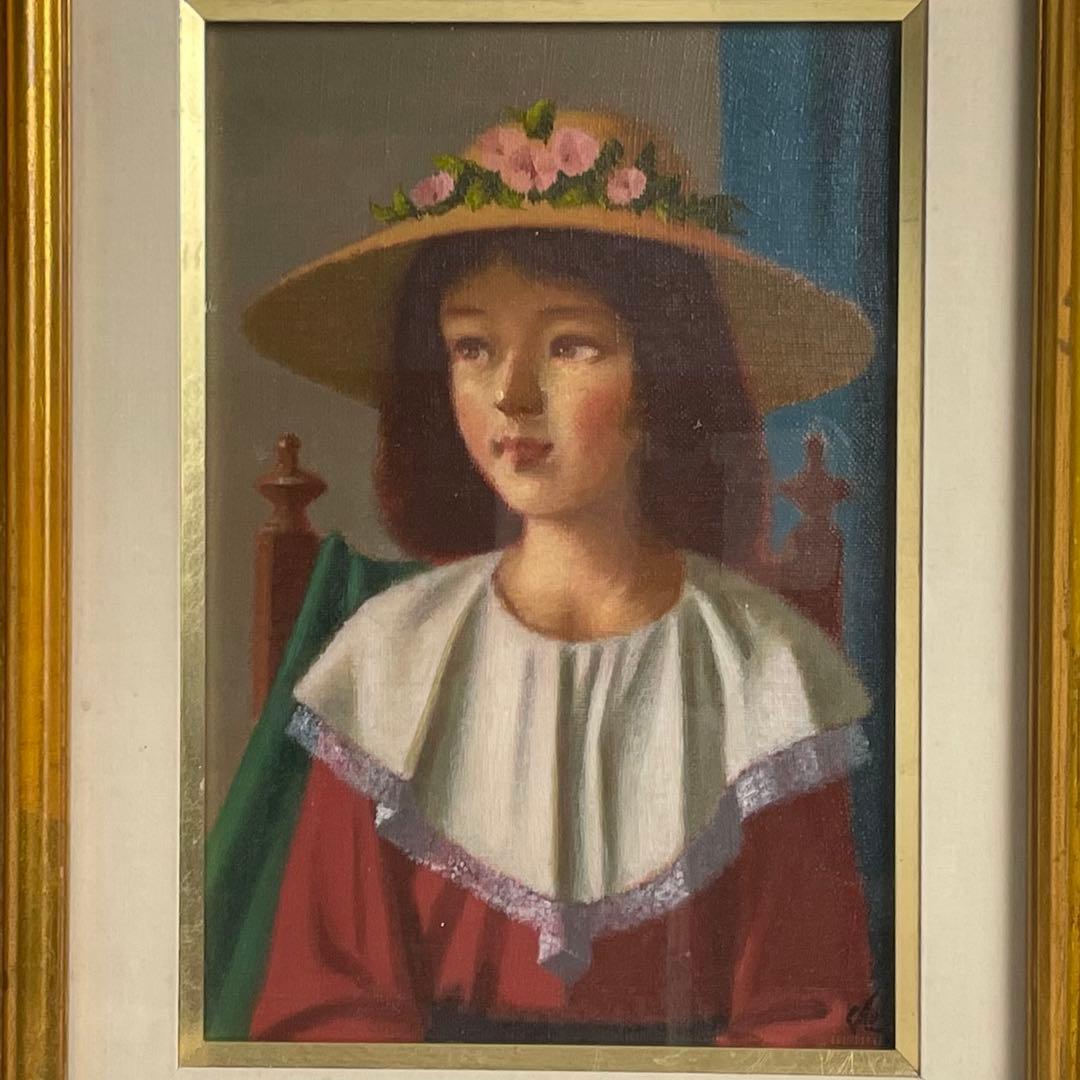 福島県 画家 佐藤カツヤ 油彩 油絵 少女 人物画