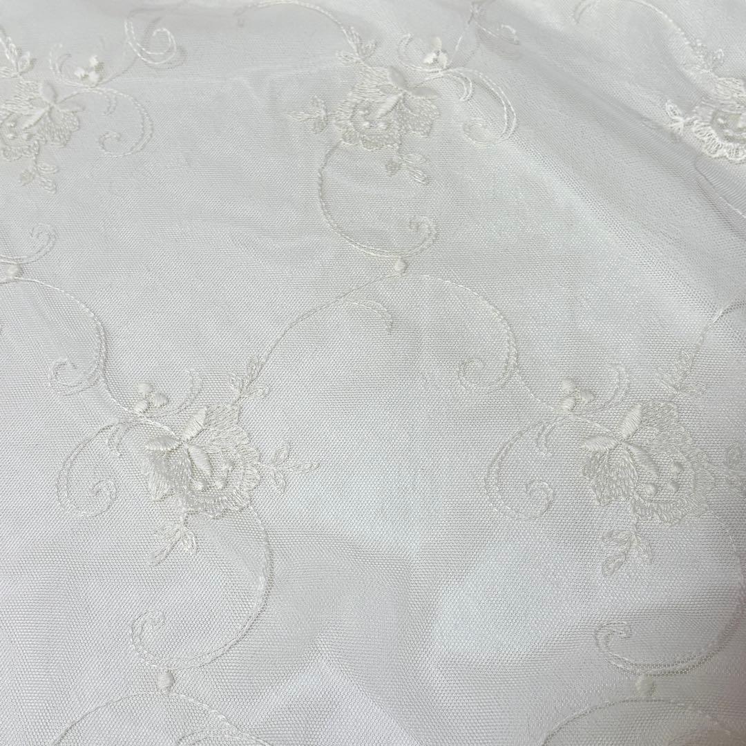 【はるえちゃん】レースカフェカーテン　刺繍　ご案内用