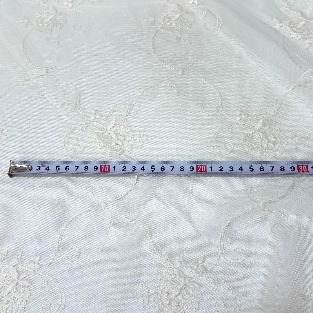 【はるえちゃん】レースカフェカーテン　刺繍　ご案内用