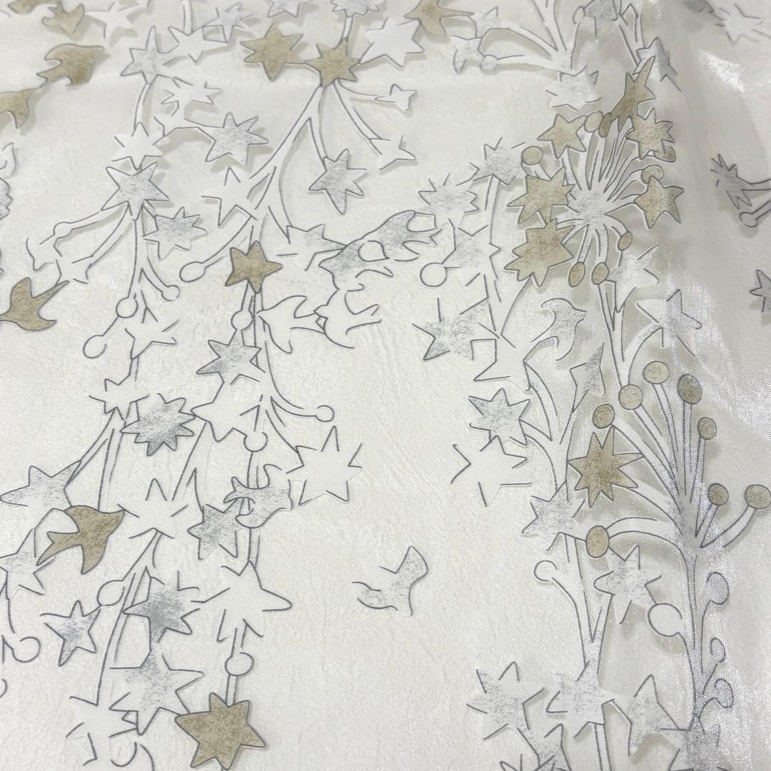 【はるえちゃん】レースカフェカーテン　刺繍　ご案内用