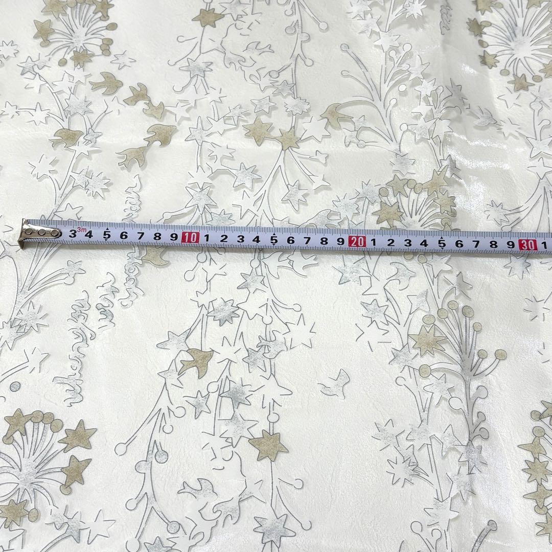 【はるえちゃん】レースカフェカーテン　刺繍　ご案内用