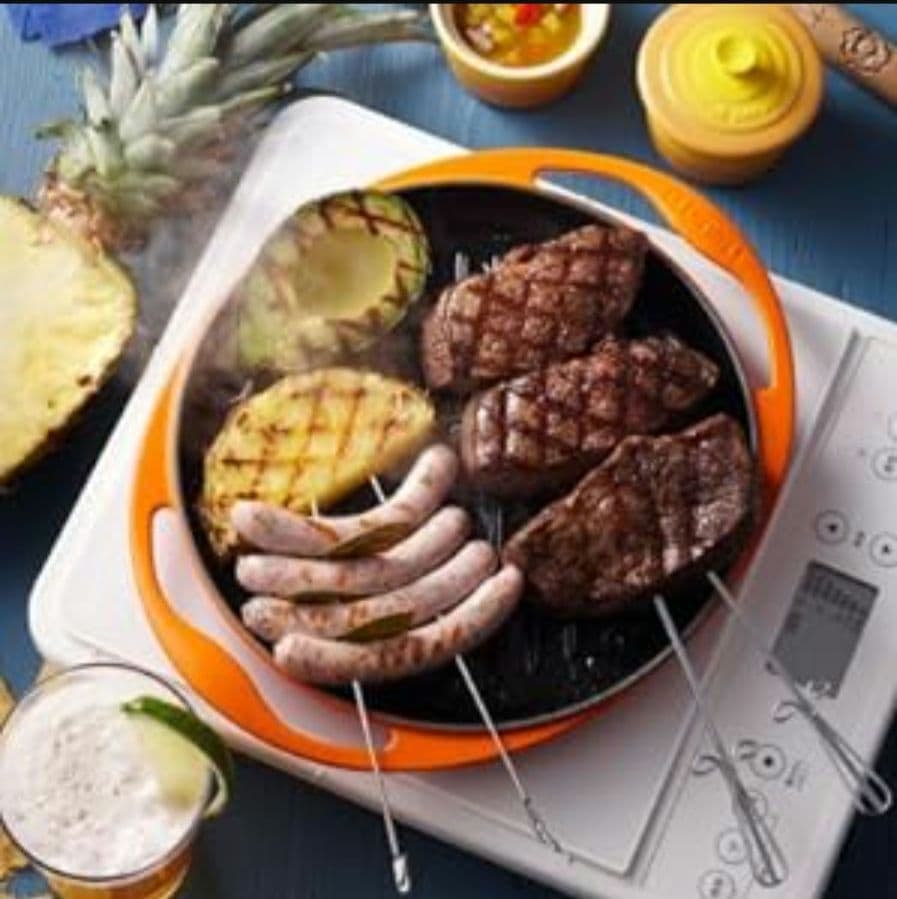 【新品】LE CREUSET ラウンド・グリル グリルパン 25cm フリント