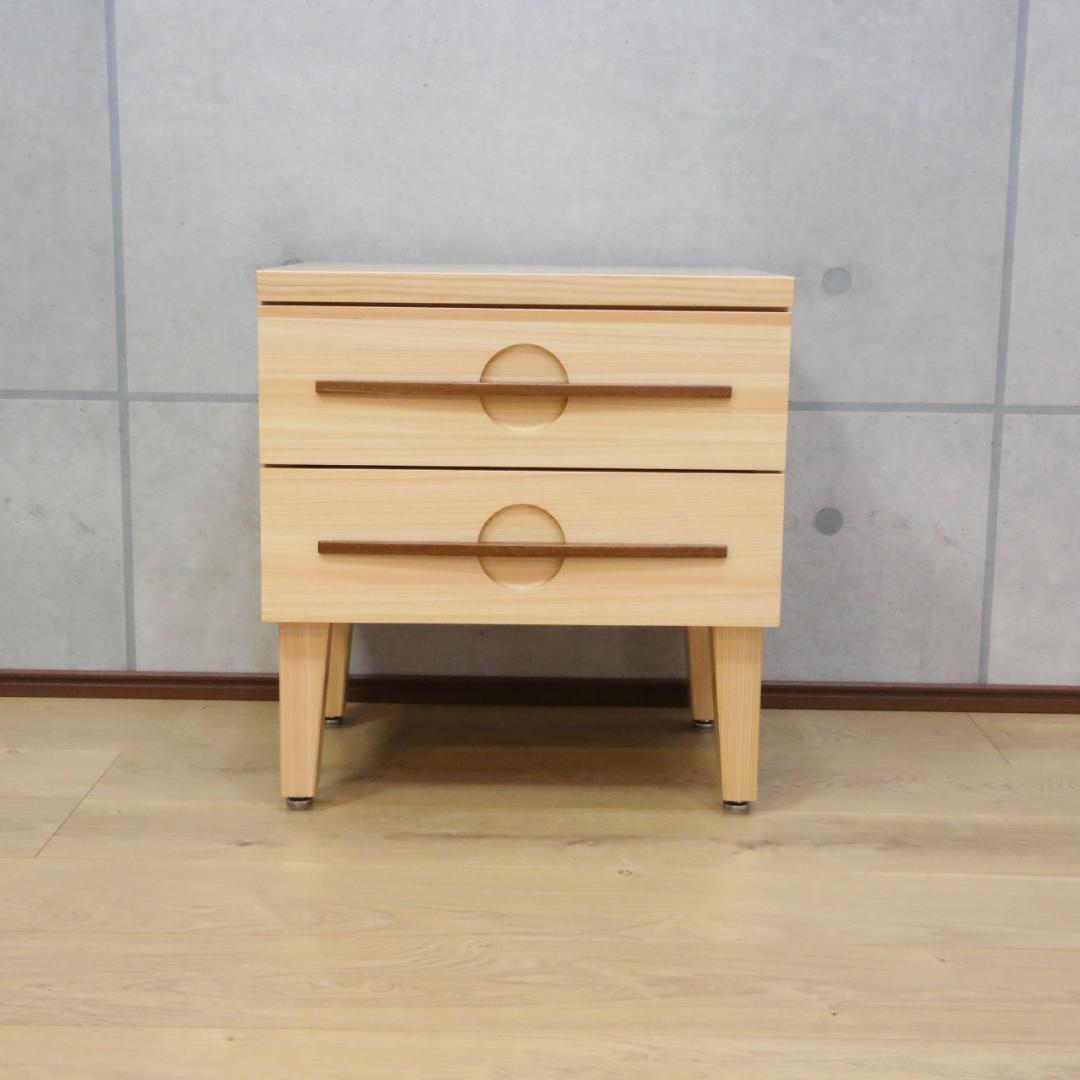 ニンジャチェスト 木製 2段引出し 隠し収納付　02177