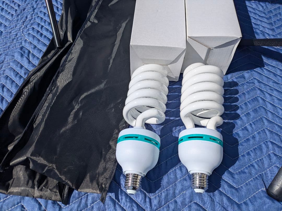 撮影用ソフトボックス 2灯 手持ち三脚付き