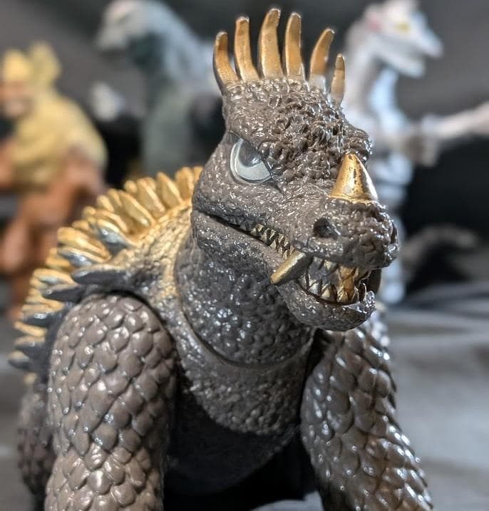 昭和ゴジラ・メカゴジラ・キングシーサー・アンギラス（バンダイ）ソフビ４体セット