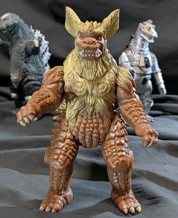 昭和ゴジラ・メカゴジラ・キングシーサー・アンギラス（バンダイ）ソフビ４体セット