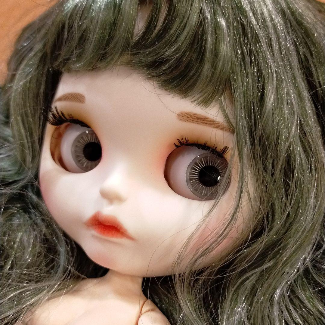 アイシードール　ニューフェイス　カスタム　グリーン　シルバーアッシュ　スタンド付