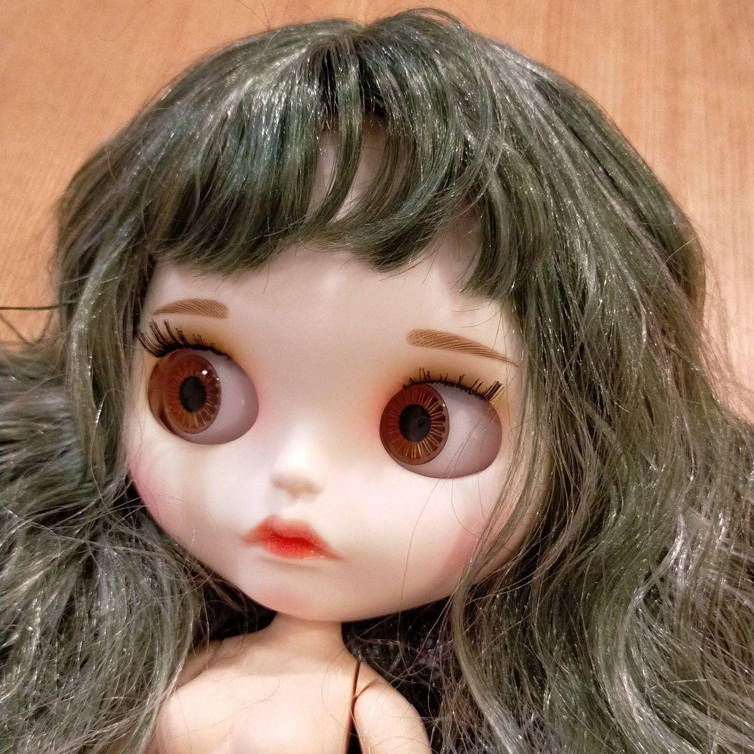 アイシードール　ニューフェイス　カスタム　グリーン　シルバーアッシュ　スタンド付