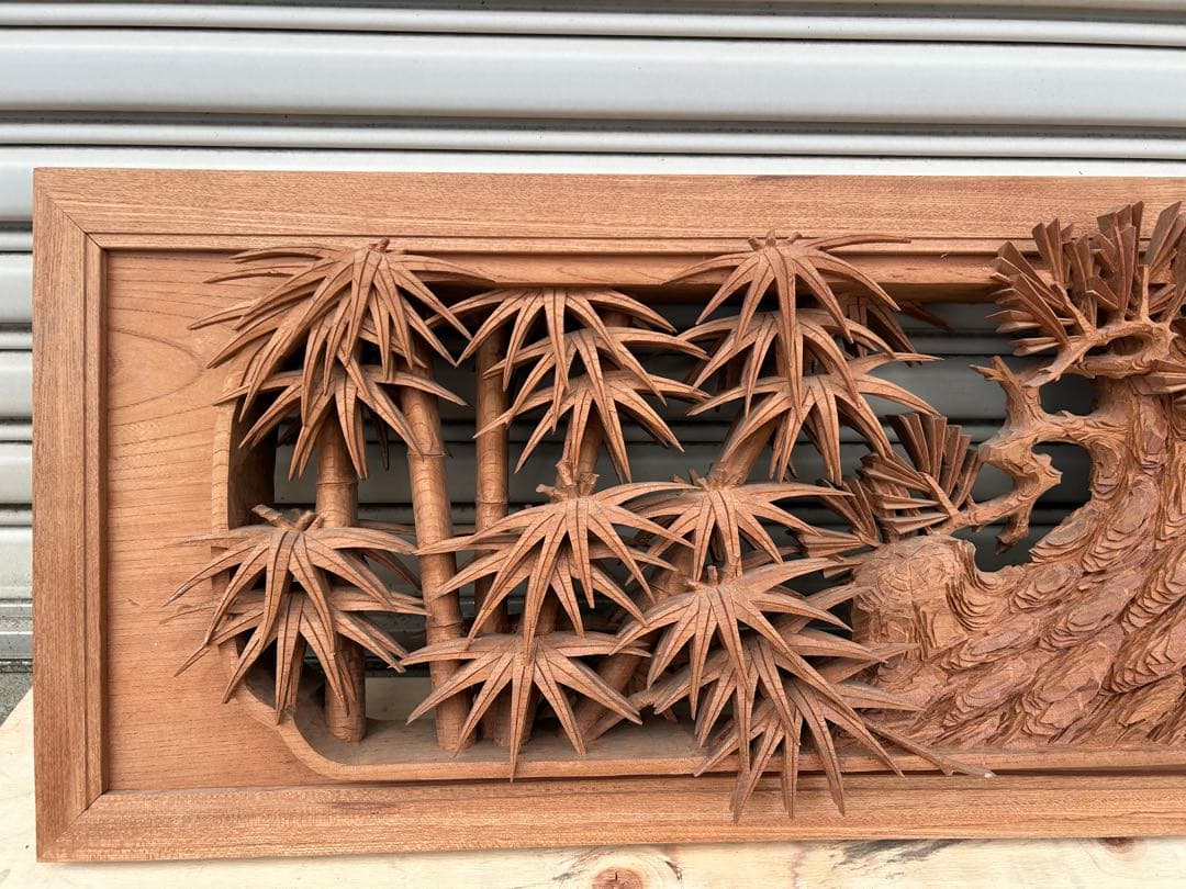 井波一宝 木製彫刻 2枚1組