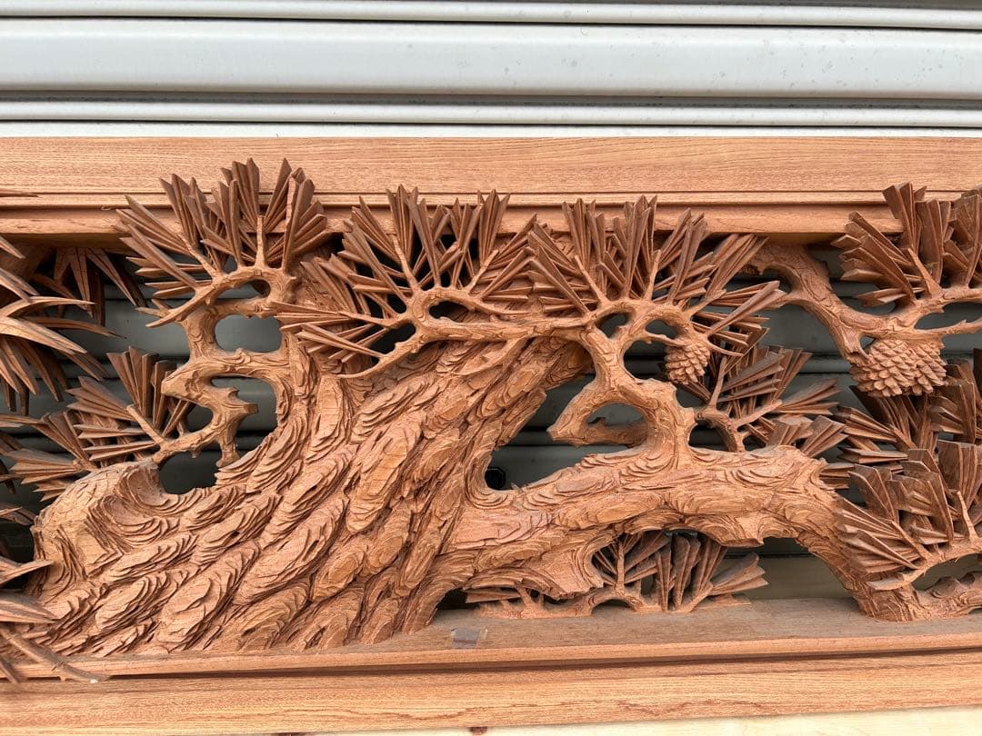 井波一宝 木製彫刻 2枚1組