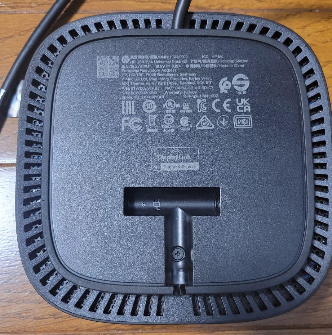 PCパーツ用工具 HP USB-C Dock G5(HSN-IX02)
