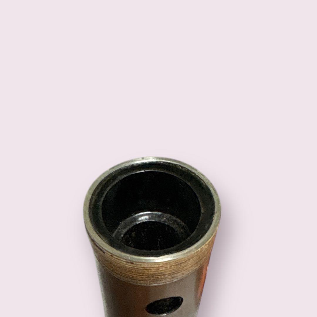 【美品】尺八 琴古流 一尺六寸管（田嶋撰・竹勇 銘）銀縁唄口