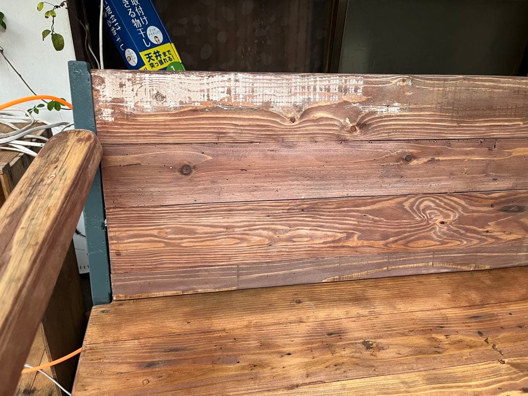 流木×古材　ベンチソファ