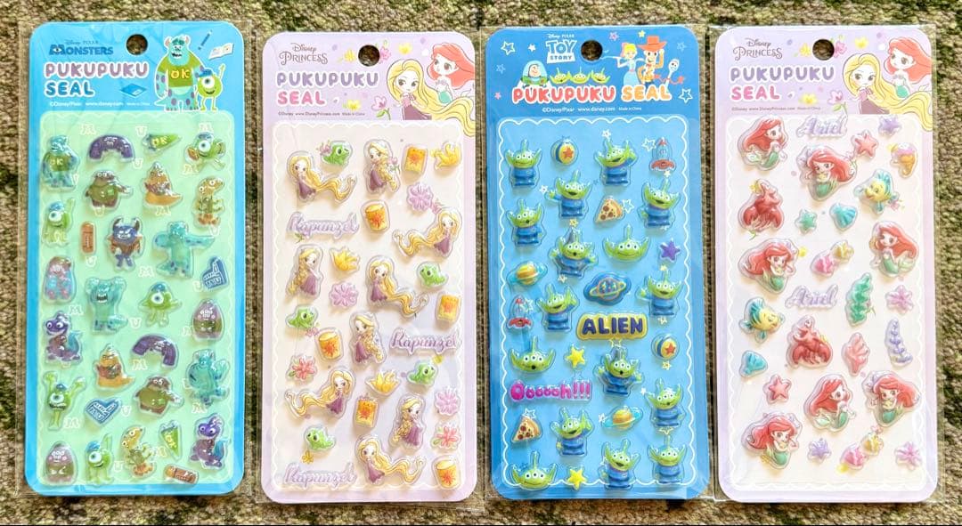 まとめ売り ディズニー ぷくぷくシール 14種類 豪華 大量 正規品
