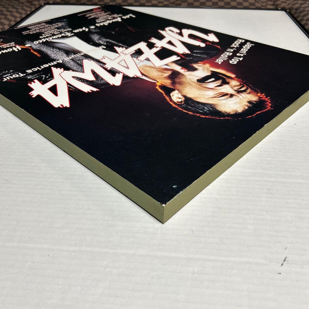 矢沢永吉木枠パネルポスター 海外ツアーコンサート告知ポスター