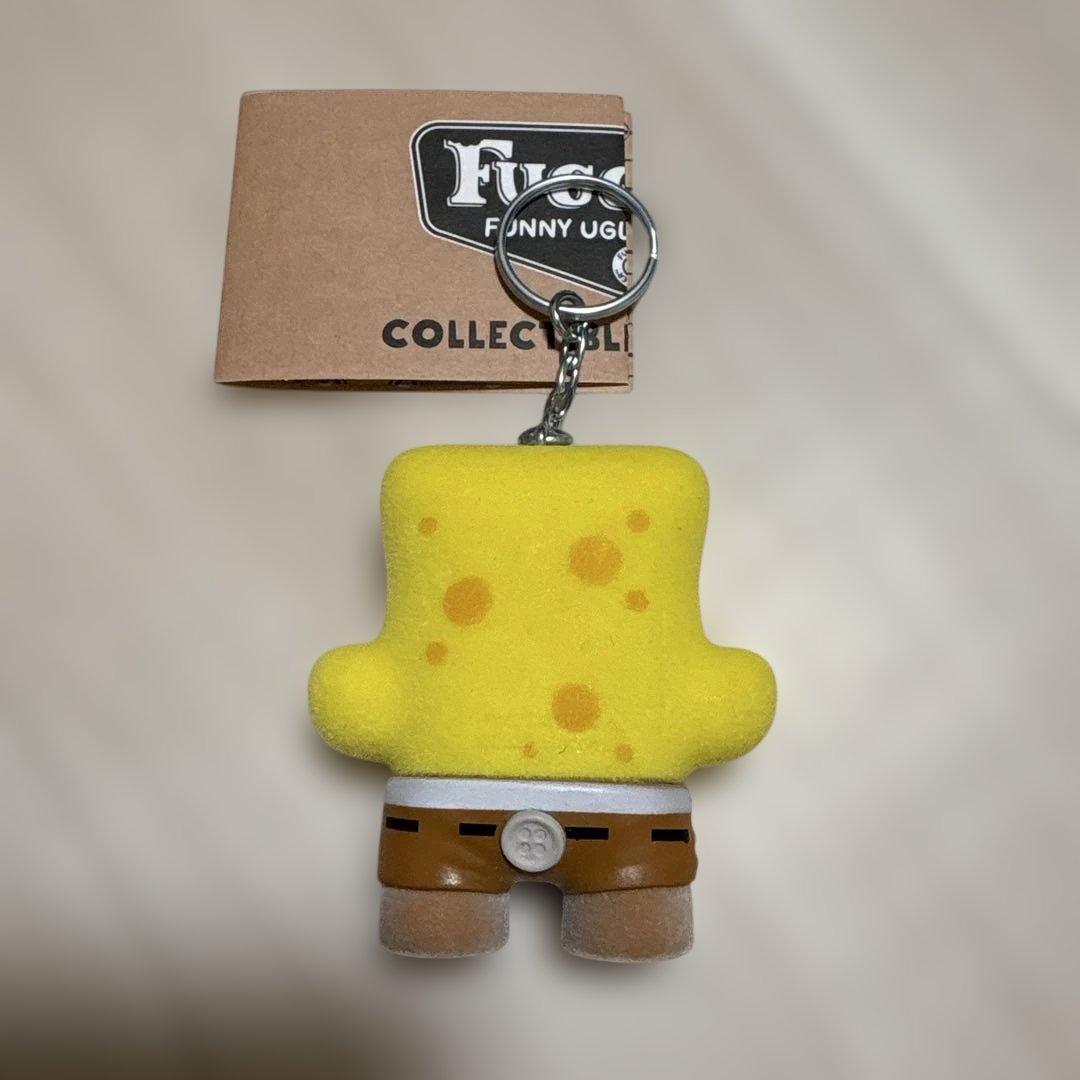ファグラー　キーチェーン　スポンジボブ　フロッキー素材