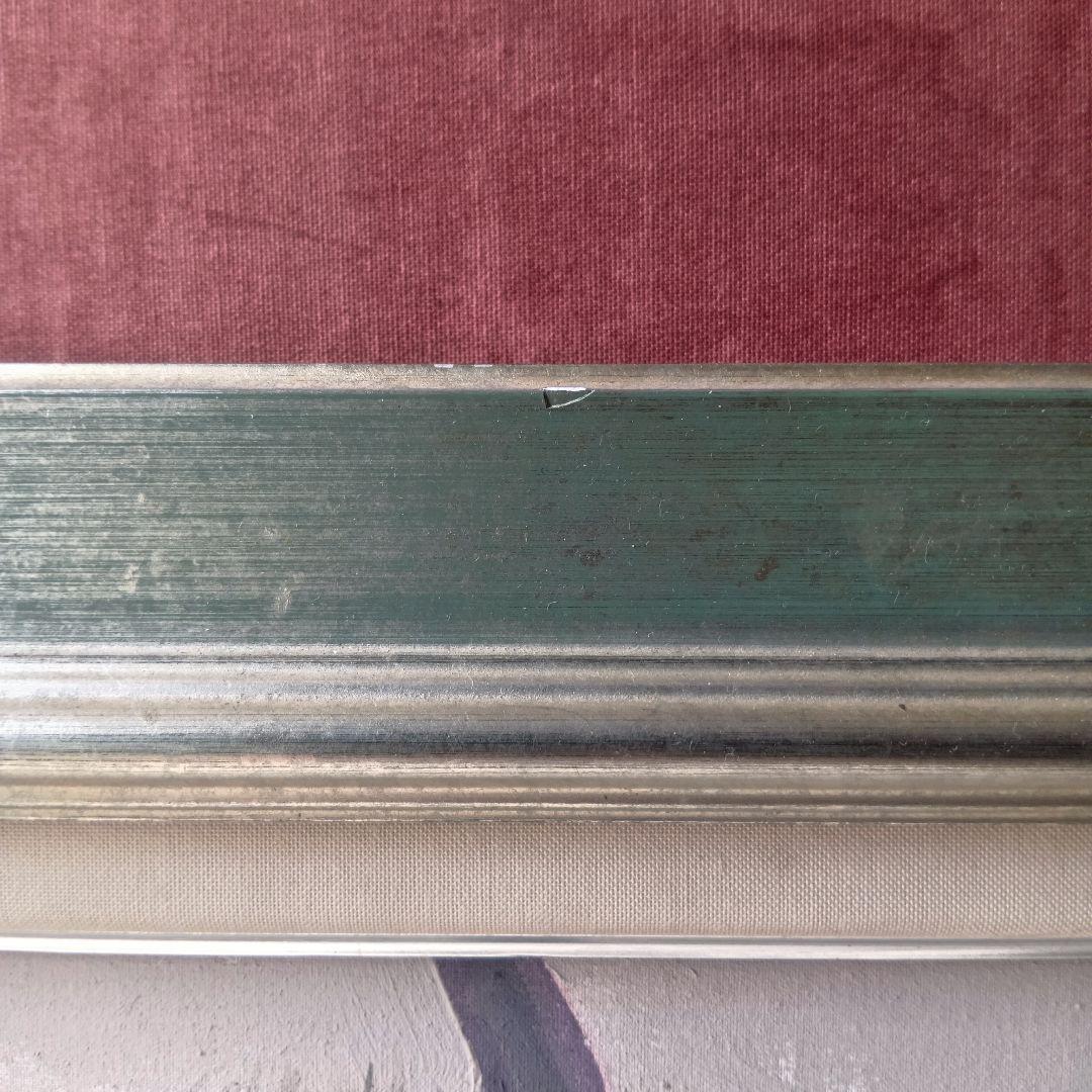 ◆菊地實 Kikuchi Minoru◆油彩 バッファロー 動物画【ガラス面無】