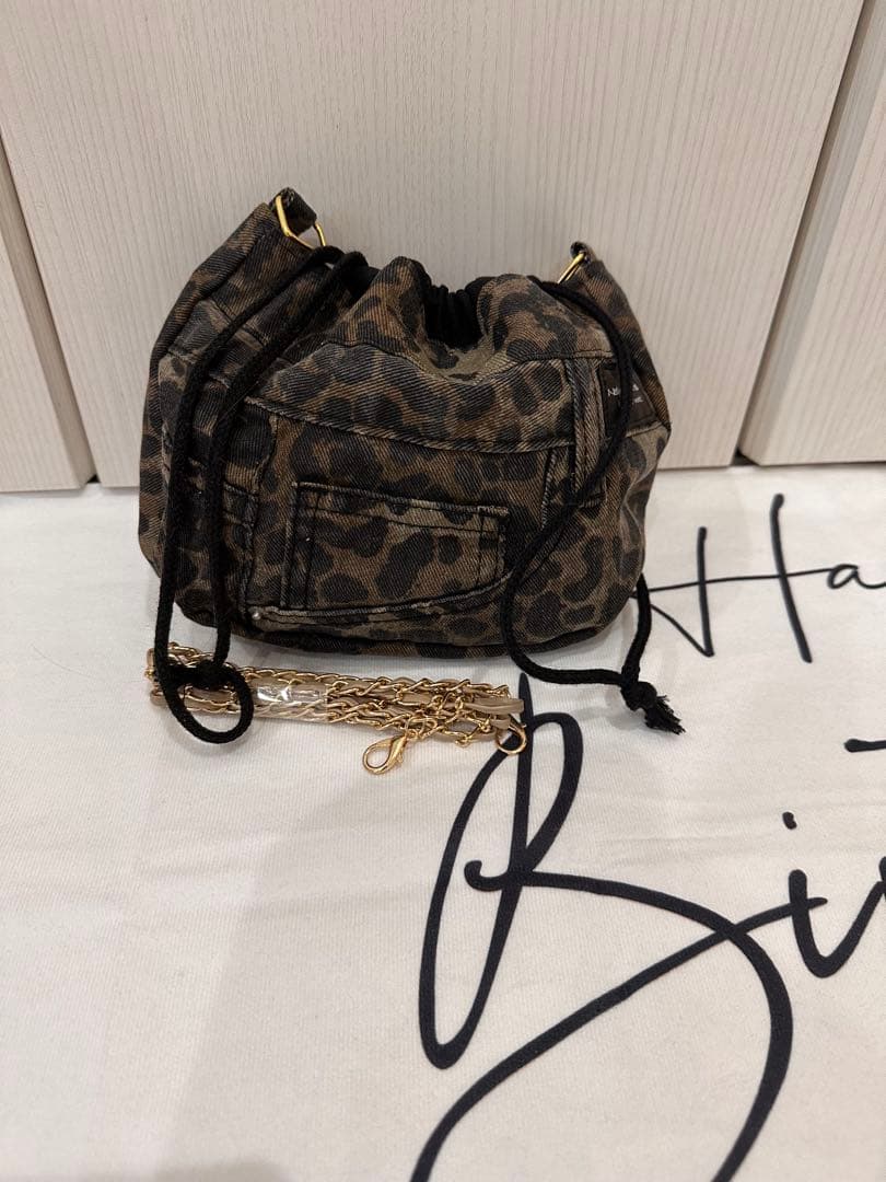 花柄巾着ショルダーバック3点ヒョウ柄巾着袋➕花柄ショルダーベルトセットおまとめ