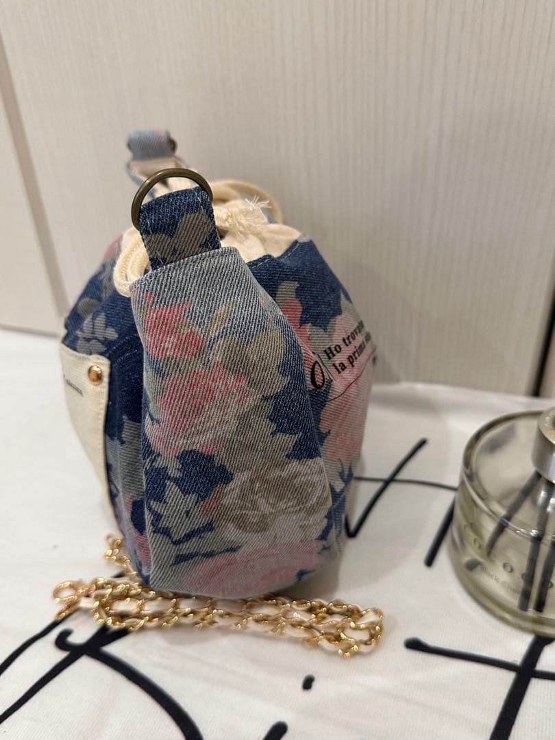 花柄巾着ショルダーバック3点ヒョウ柄巾着袋➕花柄ショルダーベルトセットおまとめ