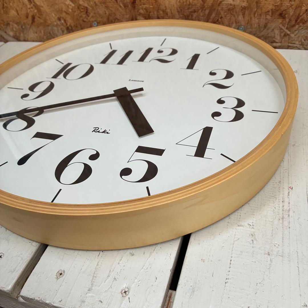 0674 Lemnos リキ クロック　プライウッド クロック　掛時計