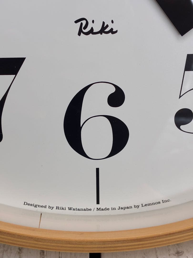 0674 Lemnos リキ クロック　プライウッド クロック　掛時計