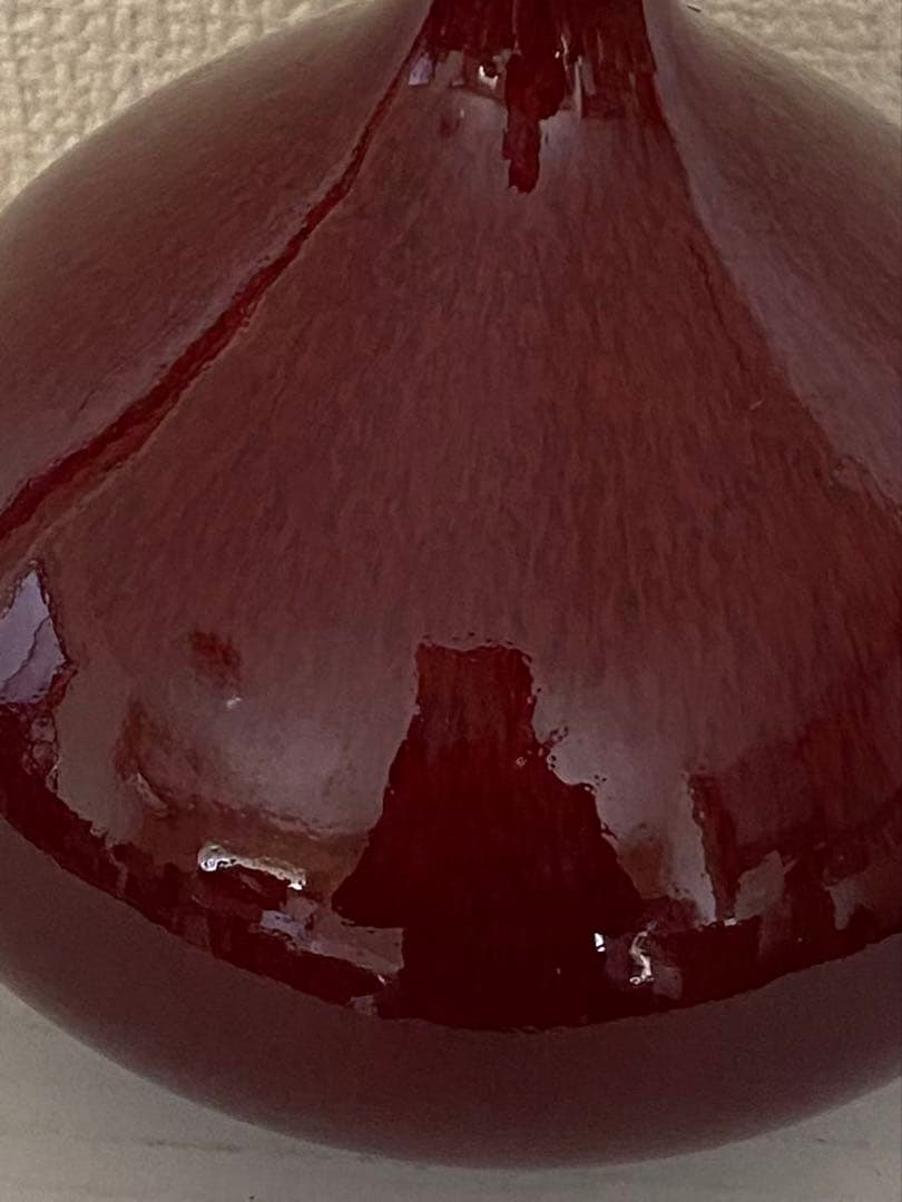 辰砂 一輪挿し 花瓶 鑑賞用、花器 年代物