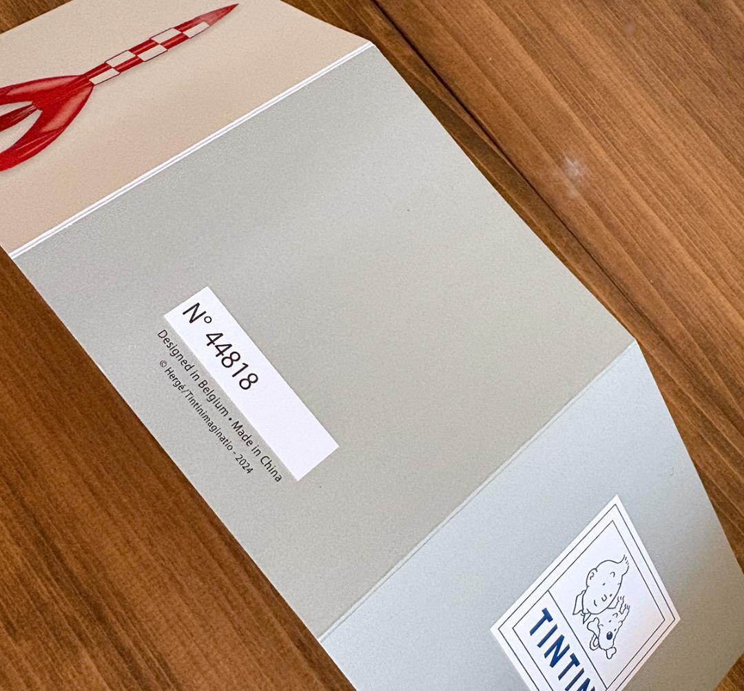 タンタンの冒険 レジン ロケット 証明書付 高さ約30cm tintin