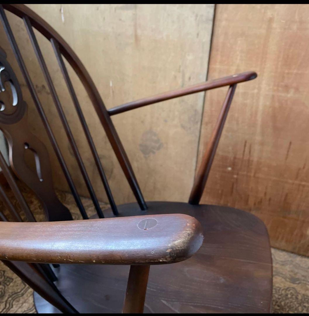 英国　ERCOL社　ロッキングチェア　ビンテージ　アーコール